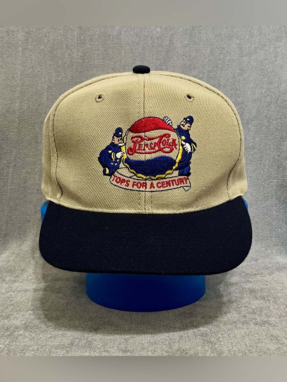 Vintage Pepsi-Cola Embroidered Two-Tone Snapback Hat